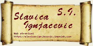 Slavica Ignjačević vizit kartica